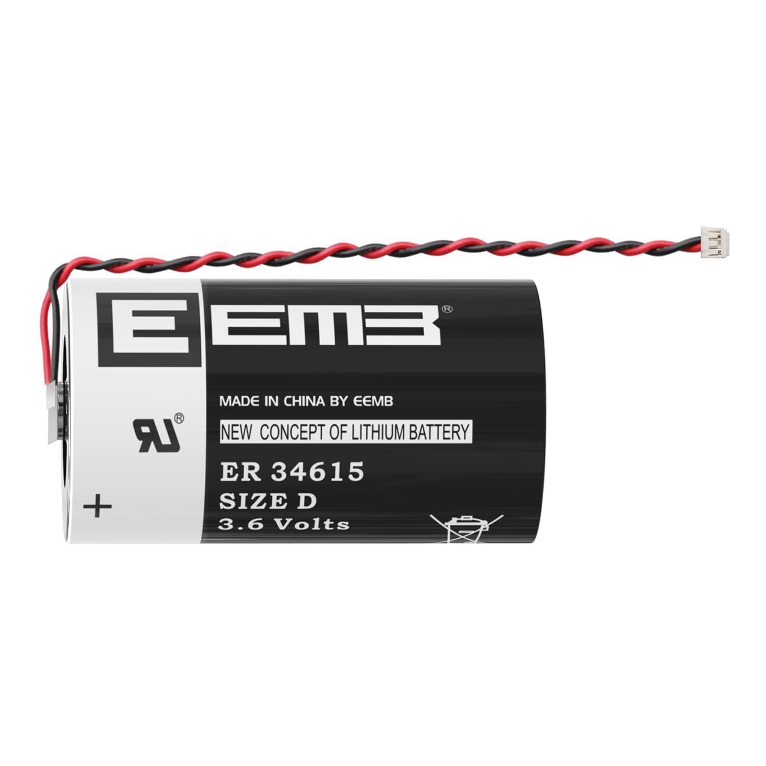 EEMB 3.6V D batteria compatibile con ALEXOR Wireless Outdoor Siren WT4911BATT ADT DSC ER34615-T1 WT4911B WT8911 ER34615 19Ah sostituisce LS-33600 TL-2300/4930/5930 SB-D01/D02 XL-200F/205F