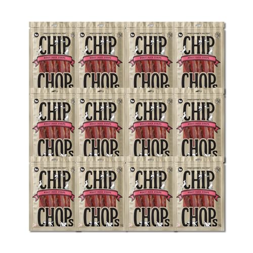 Image of Chip Chops Roast Duck Slice High in Protein, Nutritional and Healthy Dog Snacks Multi-Pack Dog Treat,(Pack of 12) - 840g