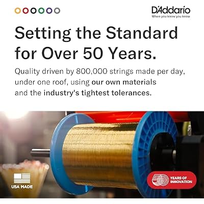 D'Addario Acoustic Guitar Strings, 80/20 Bronze, EJ10, Extra Light Gauge 10-47, 6-String Set, Pack of 1