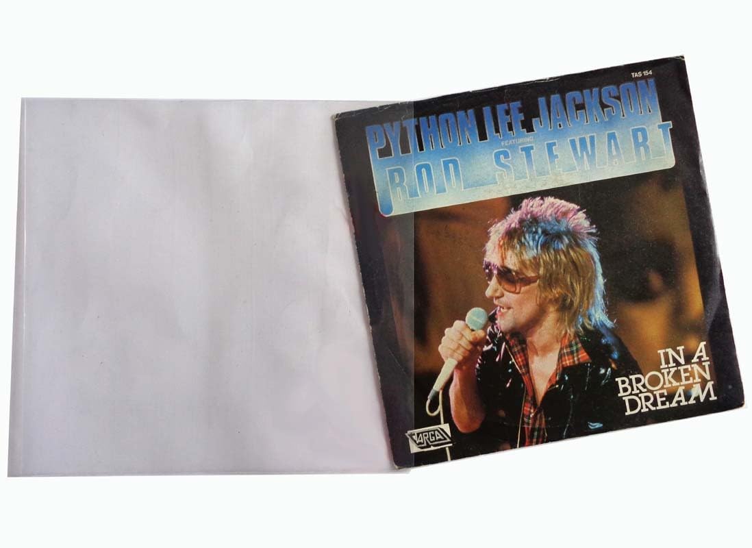 Lot de 100 pochettes pour disques vinyle 7'' (45 tours) - Transparentes