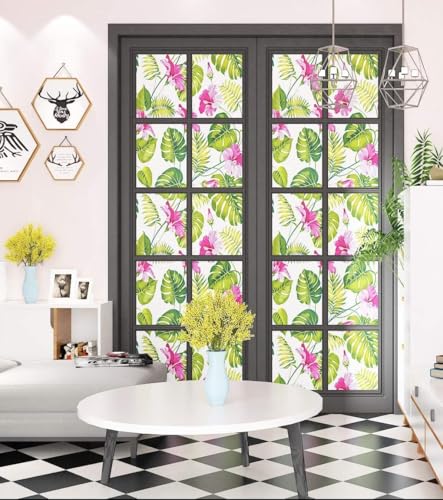 Image of ELTON Waterproof Peel and Stick Floral Wallpaper, Self-Adhesive Vinyl Wall Covering for Bedroom, Living Room Bathroom Cabinet, Countertop (45 x 600 cms, Garden Bloom)