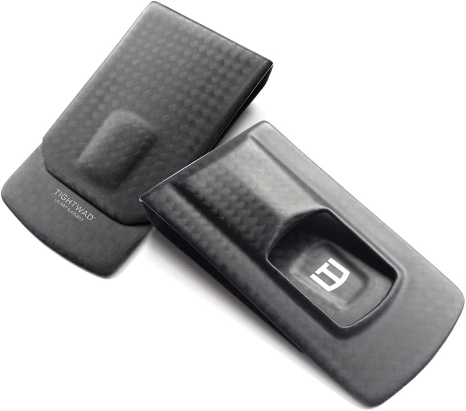 M-ClipTightwad Black Carbon Fiber Money Clip