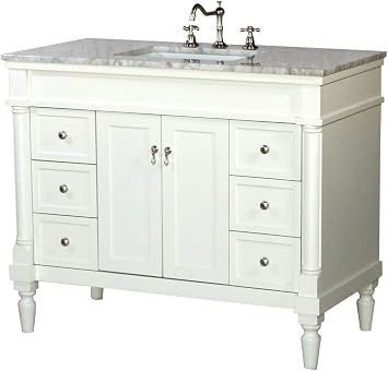 42-Inch Contemporary Style Single Sink Bathroom Vanity Model 130-42 WK