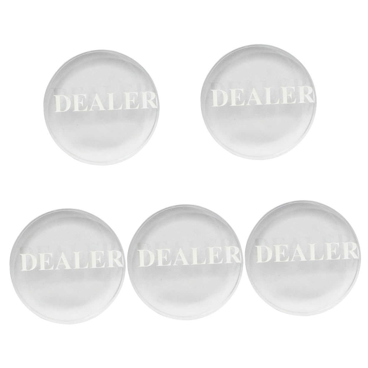 TOYANDONA Poker Dealer Button - 2 Stück Kristall Transparent
