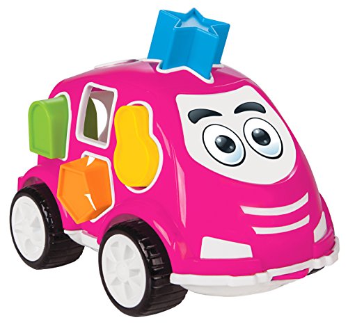 Jamara- Just Play Juego Educativo Coche con Formas, Color fucsia, Medium (460292)
