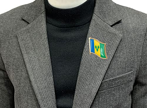 Image of vmcoatdu Country Flag Pin Badge International Travel Brooch Metal Alloy Souvenir Pin for Hat Clothes Backpack