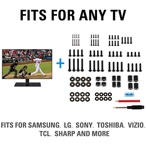Mounting Dream Universal TV Mounting Hardware TV Wall Mounts Hardware Kit Fits All TVs, Screw for TV Mount with M4, M5, M6, M8 TV Screws, Spacers and Washers for Samsung TV up to 82 inch MD5756