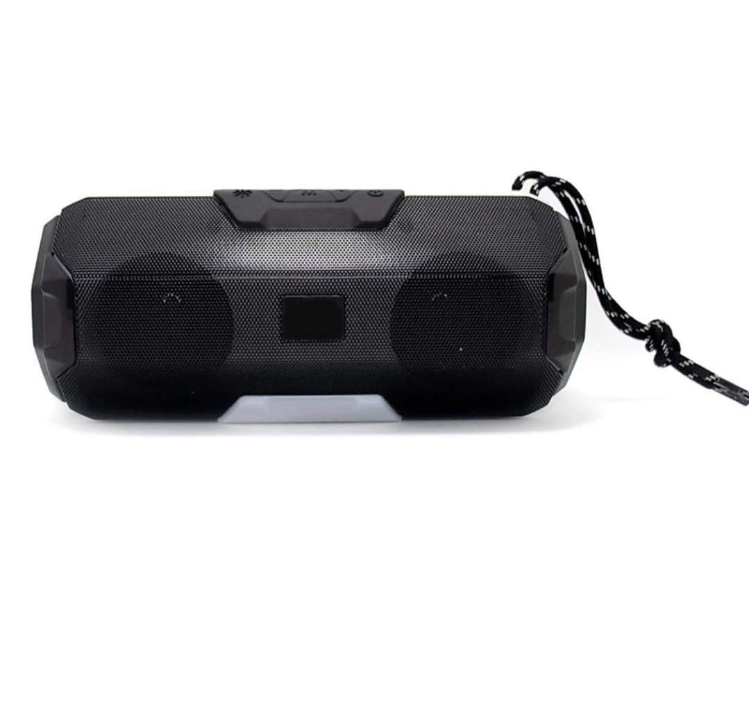 Zebur A006 Bluetooth Speaker with Dancing Light Feature | Built-in MIC | SD Card | USB & AUX Supported Compatible with All Devices ((Black)