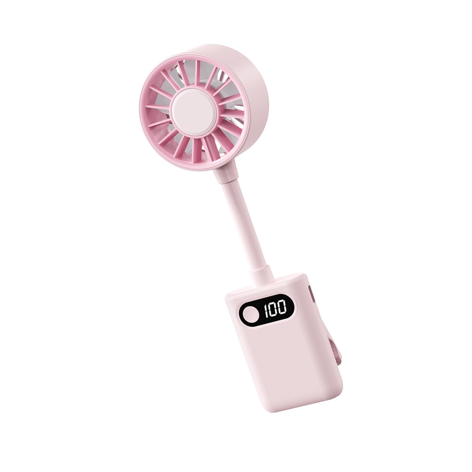 SHINLHUA Compact Folding Desk Fan with LED Display and Quiet Operations for Home Use LED Display Fan