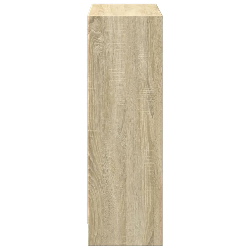 Générique Bücherregal aus Holz, 60 x 24 x 76 cm | 2 Ebenen, modernes Design, einfach zu montieren, Reinigung mit feuchtem Tuch, vielseitige Aufbewahrung