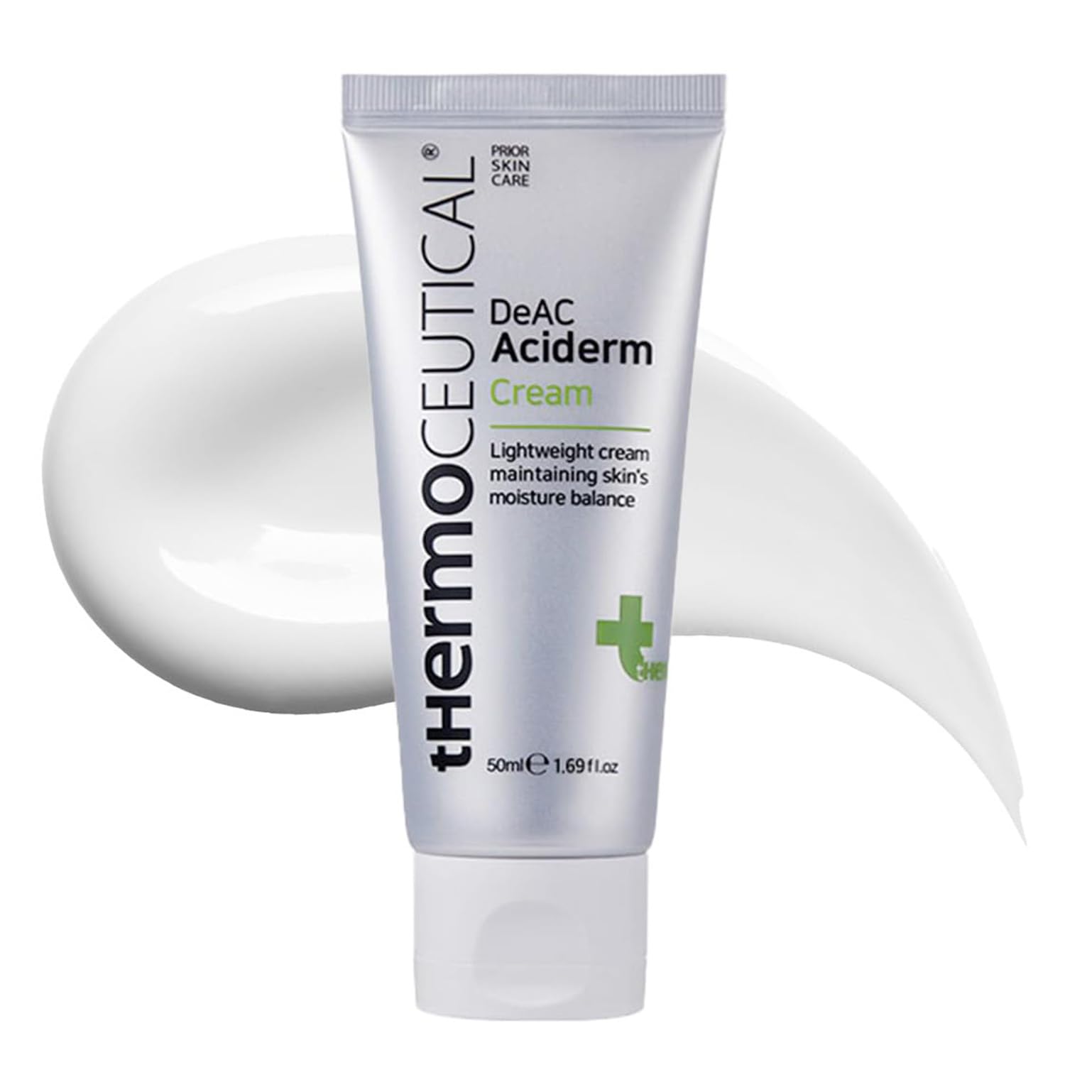 tHermoCEUTICAL DeAC Aciderm Cream - Acne Care, Excessive Sebum Secretion, Dead Skin Cells Reduction, Polylysin Moisturizer, Niacinamide 5%, Smooth & Refreshing Texture, 1.69 fl.oz