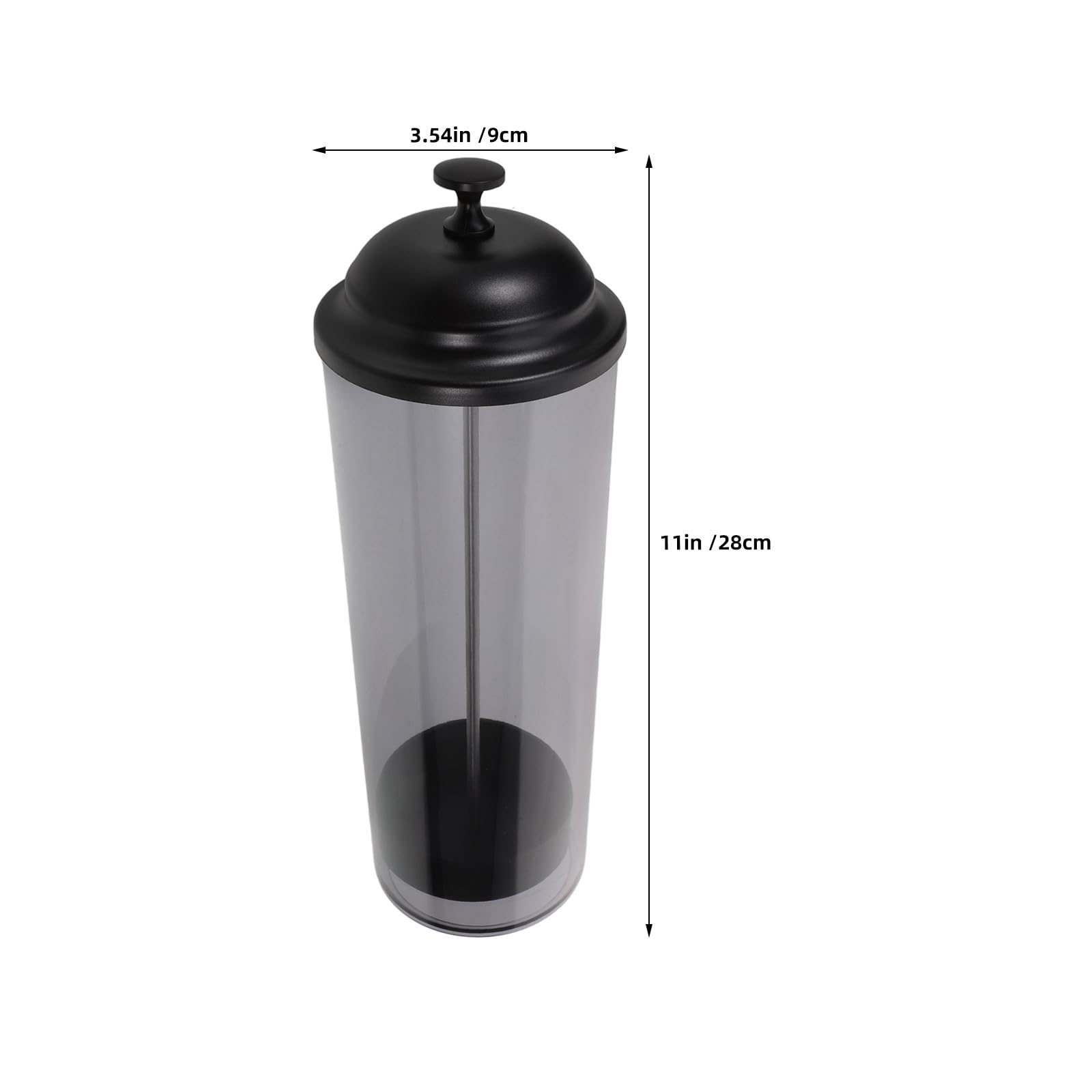 2 porta cannucce per cannucce di dimensioni standard, dispenser da banco con coperchio, salvaspazio, per utensili da cucina, colore grigio