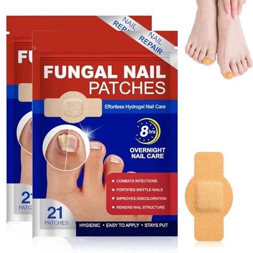 Fungal Nail Patches Anti-Mycose Ongles des Pieds, 42 Patchs Pansement