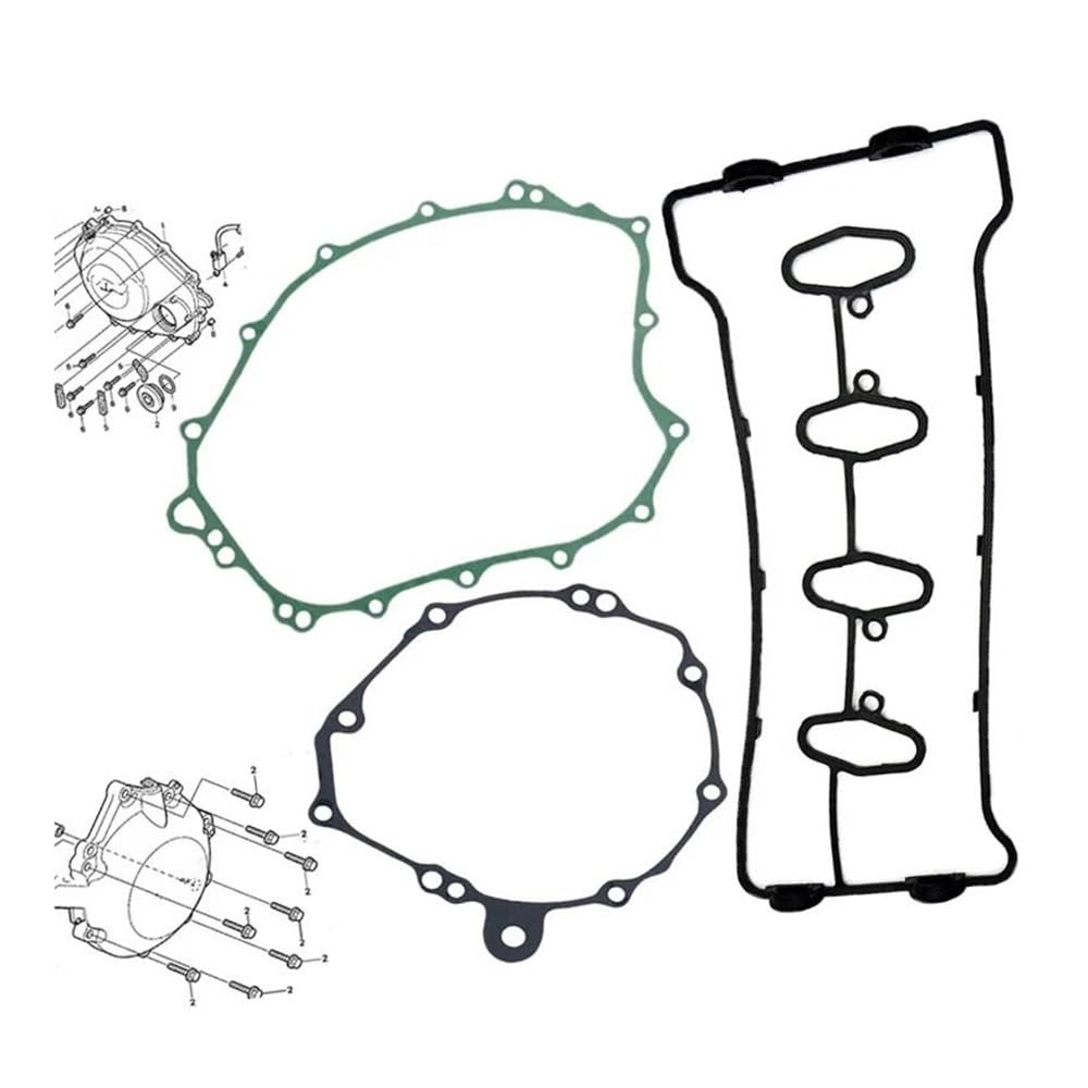 Kit Guarnizioni Per Carter Motore E Testata Cilindro Per Motocicletta Compatibili Con Honda CBR 1000 RR 2004 2005 2006 2007 Guarnizioni motore