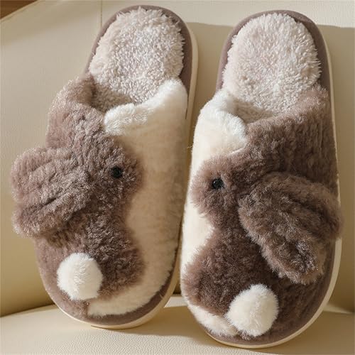 Bunny Slippers - Warm Cotton Cartoon Animal Plush Slippers for Men & Women - Non Slip2