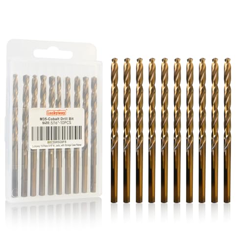 Luckyway 3/16 Inch Cobalt Drill Bits