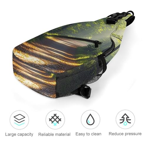 Mochila bandolera cómoda para senderismo y excursiones 5