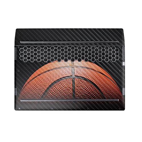 Image of MightySkins Carbon Fiber Skin Compatible with Alienware M17 R5 (2022) Full Wrap Kit - Basketball World | Protective, Durable Textured Carbon Fiber Finish | Easy to Apply | Made in The USA