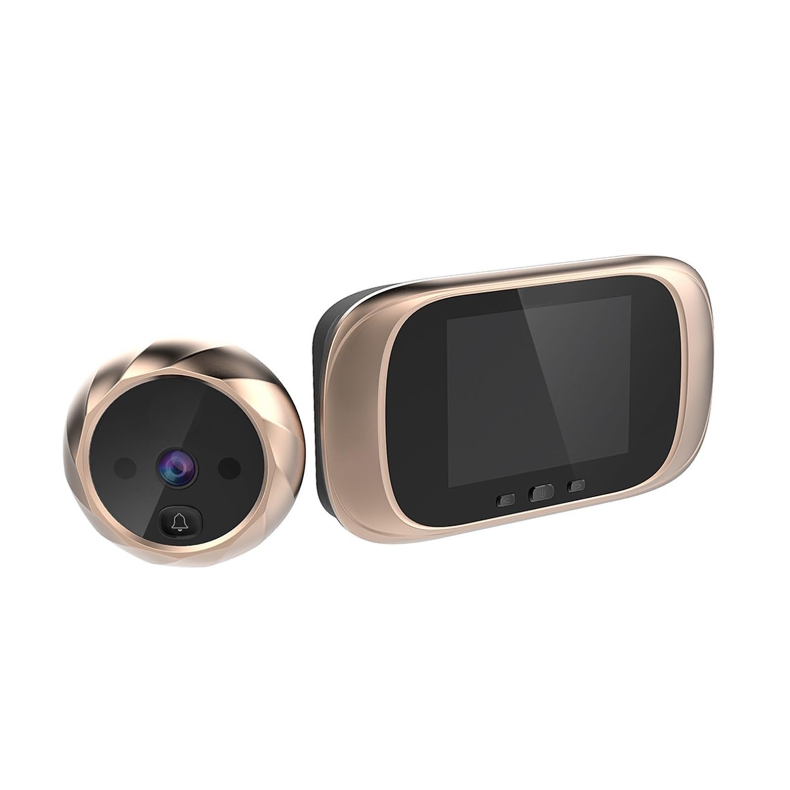 Timbre inalámbrico DELURA con pantalla LCD de 2.8 pulgadas para puertas - Rose Gold