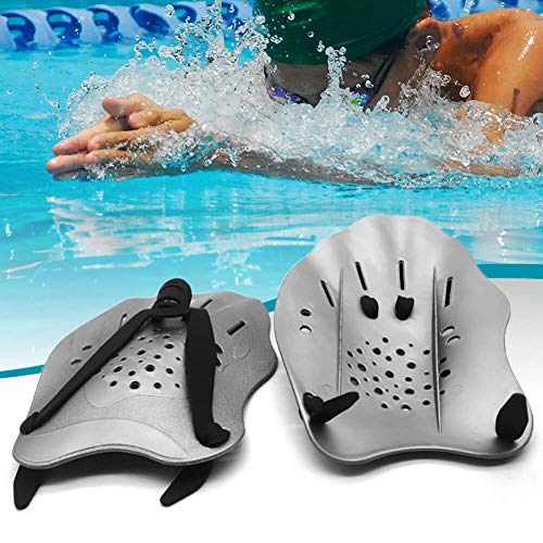 Dprofy Swim Training Paddles Hand - Swim Paddles Hand with Adjustable Straps, Swimming Hand Paddles for Women, Men and Children, Professional Swimming Accessories(1 Pair) - Thumbnail 4