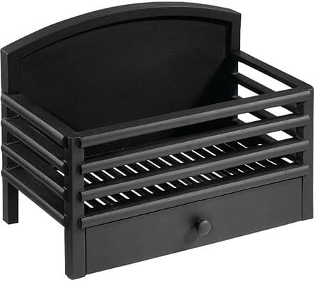 MATRIX FIRE BASKET GRATE / FIREPLACE LOG BURNER /MATT BLACK