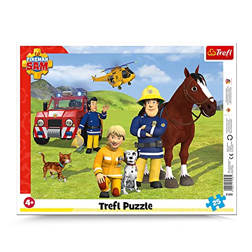 Trefl, Puzzle, Rahmenpuzzle mit Unterlage, 25 Teile, Immer auf der Hut, fĂĽr Kinder ab 4 Jahren