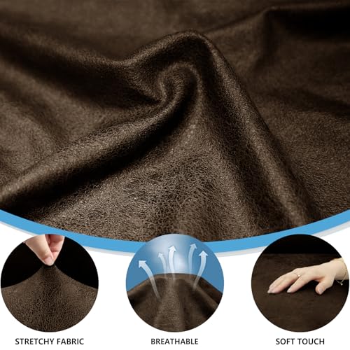 Pfrstuv Leather-Look Loveseat Couch Cover