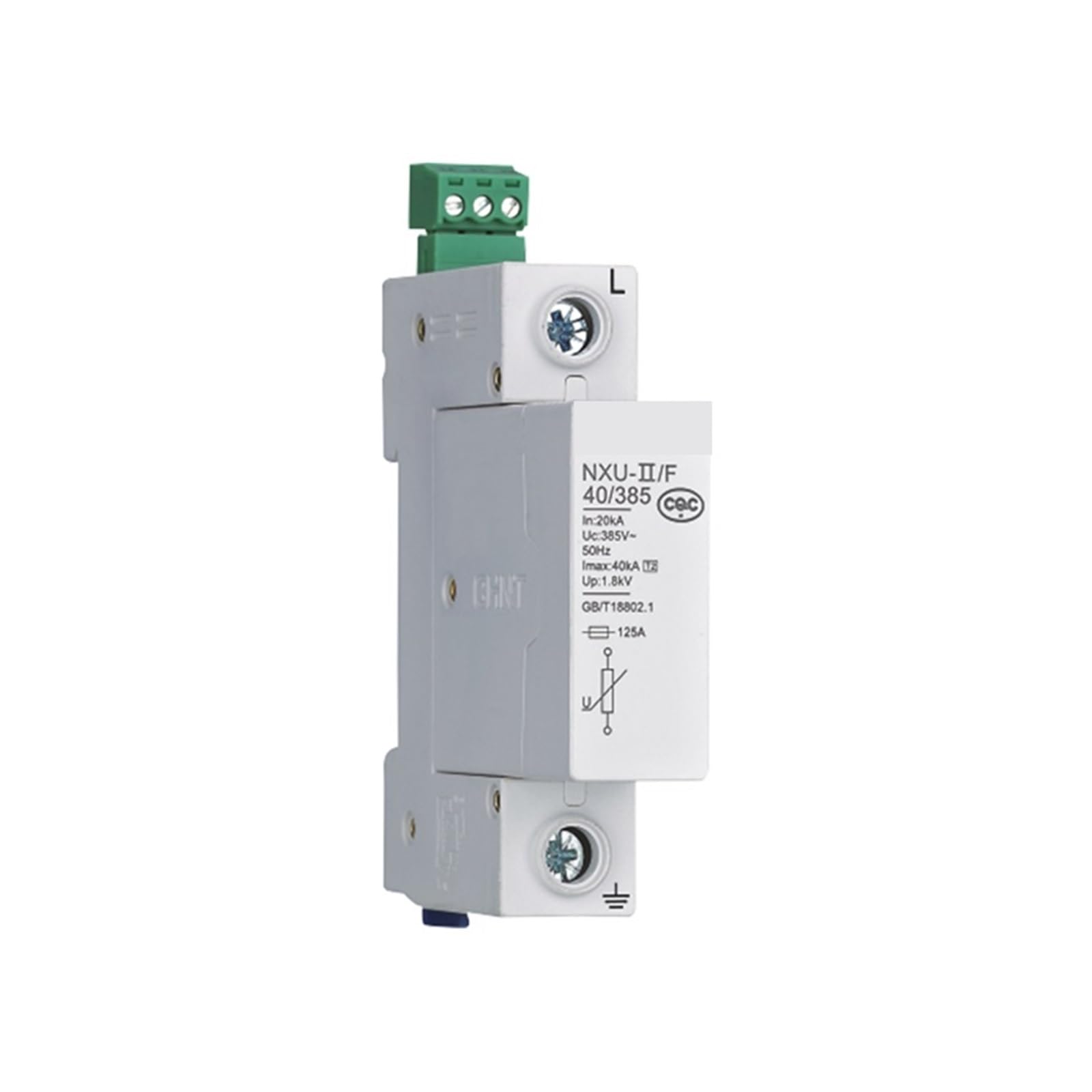 Parasurtenseur NXU 1P 18mm module de protection tableau électrique 40kA