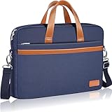 Ferkurn Laptop Bag Case 14 15 15.6 Inch Women Men Computer Bag for Dell Inspiron XPS/HP Pavilion/Surface/Lenovo Thinkpad Ideapad/ASUS Vivobook/Acer Chromebook,Shoulder Briefcase Messenger Case,Blue