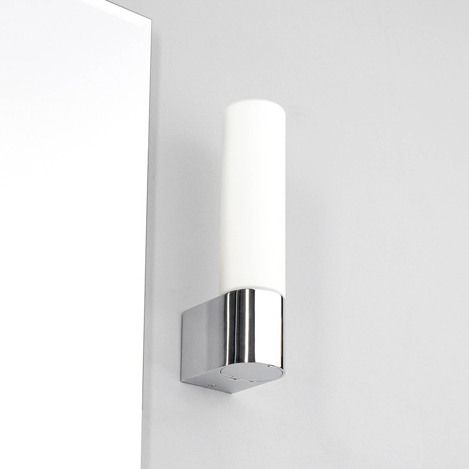 Lindby Wandleuchte, Wandlampe Bad Melike (spritzwassergeschützt (Modern) in Chrom aus Metall (1 flammig E14) - Wandleuchten Spiegelleuchte Badezimmer Wandbeleuchtung Badezimmerleuchte
