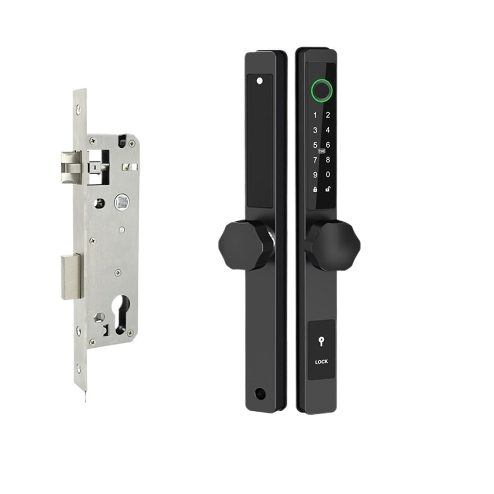 DIGNIFE Smart Door Lock, Waterproof Outdoor Fingerprint Password Smart Electronic Lock(Nero,01)