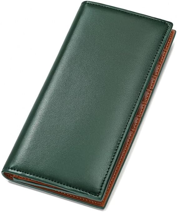 Genuine Leather Long Wallet Unisex Card Holder Oxhide Multi Functional Pack Clutch Bag(Gray)