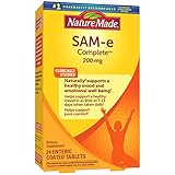 Nature Made SAM-e Complete 200 mg Tablets, 24 Count for Supporting a Healthy Mood (Packaging May Vary)