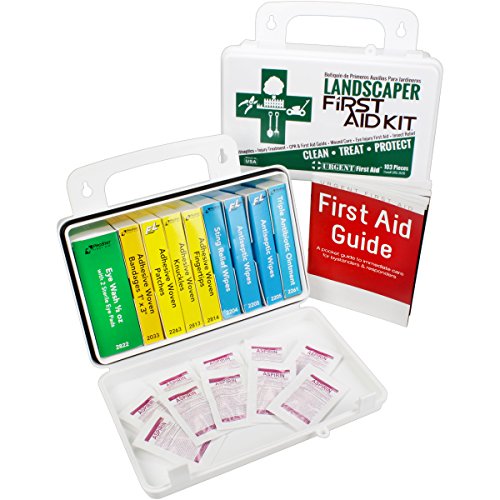 Landscaper & Tree Trimming First Aid Kit, OSHA Compliant, 10 Unit, 103 Piece, Plastic Case with Gasket to Keep Out Moisture and dust - be OSHA Compliant: Special Extra First aid Item Content, Too