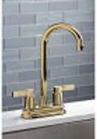 Vista 3 de Kingston Brass KB8491NDL NuvoFusion 4" Centerset Bar Faucet, Polished Chrome