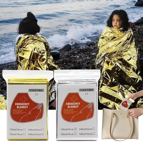 Couverture De Survie,Protection Thermique Anti-Vent - Couverture Réflective Portable pour Situations d'urgence, Randonnée, Camping et Survie – Image 4