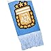 Icon Sports Officially Licensed Argentina Soccer Supporter Scarf – Sky Blue & White Stripe Knit Fan Scarf with AFA Crest - Home Color