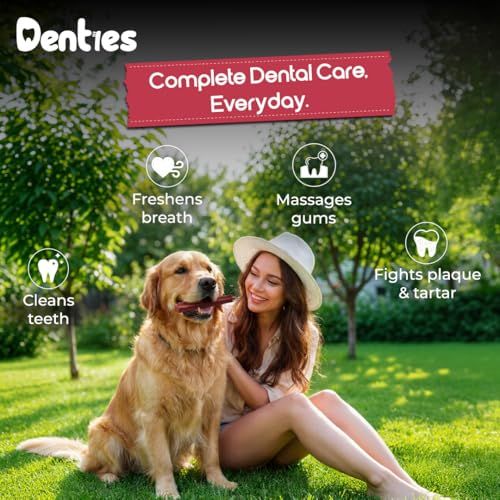 Image of Dental Chews for Dog, Dental Sticks for Small Dogs (up to 22 lbs) - Vet-Recommended Teeth Cleaning Treats, Fresh Breath, Plaque & Tartar Control, Chicken & Beef - 16 oz, 35 Treats
