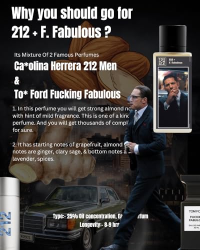 Image of TOXICMALE 212 + F Fabulous | Perfect Long lasting Men's perfume for Office| perfumes for men | Gift for him | TMA24 | 50 ml perfume | TM Perfume House