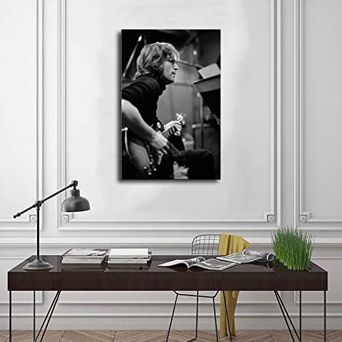 Poster John Lennon (7) sur toile pour décoration de chambre à coucher, paysage sportif, bureau, chambre, cadeau, 40 x 60 cm - Les Beatles, Paul McCartney, John Lennon, RIngo Starr, George Harrison Poster John Lennon (7) sur toile pour décoration de chambre à coucher, paysage sportif, bureau, chambre, cadeau, 40 x 60 cm – Image 4