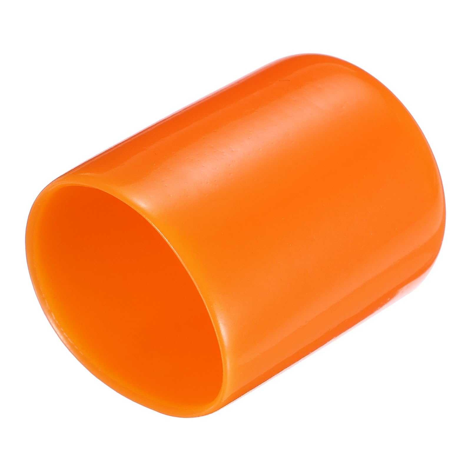 uxcell 20pcs Rubber End Caps 19mm(3/4") ID Vinyl PVC Round Tube Bolt Cap Cover Screw Thread Protectors,Orange