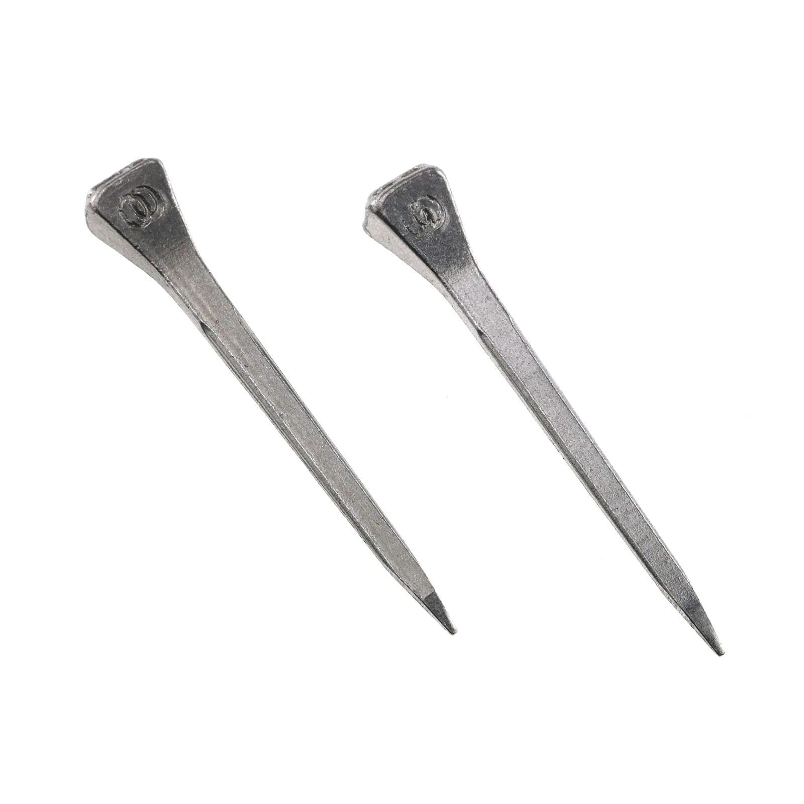 40 Piezas Clavos para Herraduras 54mm - Acero al Carbono Antioxidente - Clavos Estables para Caballos - Reparación de Herraduras/Pezuñas - Plateado