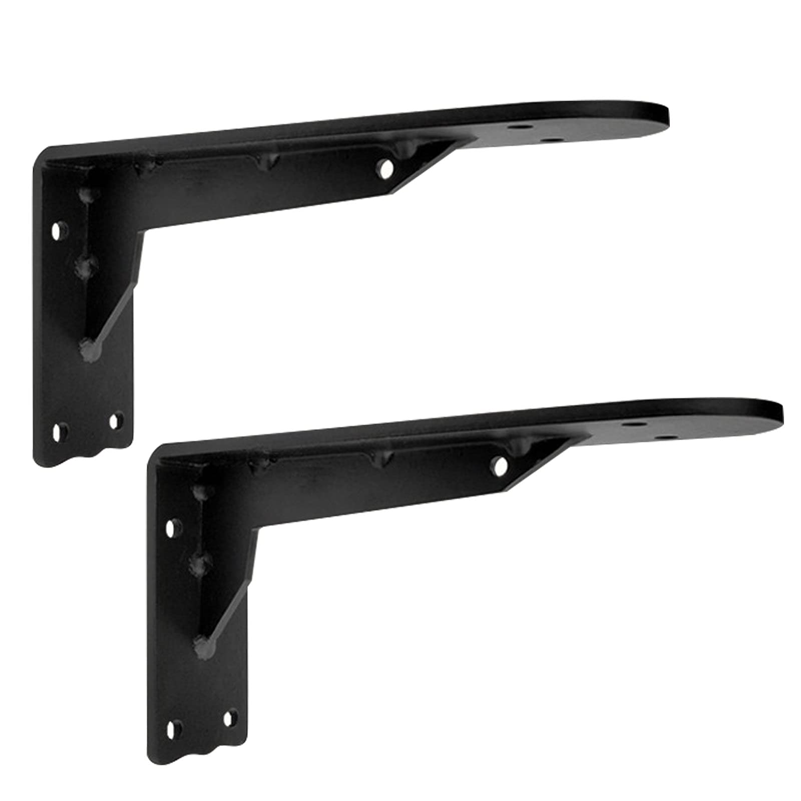 LIGUOYI 2Pcs Regalhalterung, Regalkonsole Für Die Wandmontage, Schwerlastwinkel, Wandhalterung Für Regal, 90 Grad Winkel, Bodenträger Wandregal Mit Schrauben, Schwerlast-Konsole