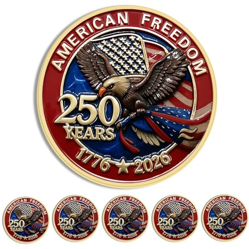 10/PCS Enamel 250 Years of Freedom American Enamel Lapel Pins Bulk 250th Anniversary Badge Pin USA Patriotic Brooches For Backpack Hat Bag Souvenir Gifts
