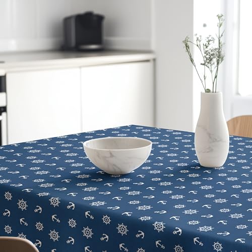 Nappe en résine bleu de qualité supérieure Martina Home Ancora 220x140cm - 6