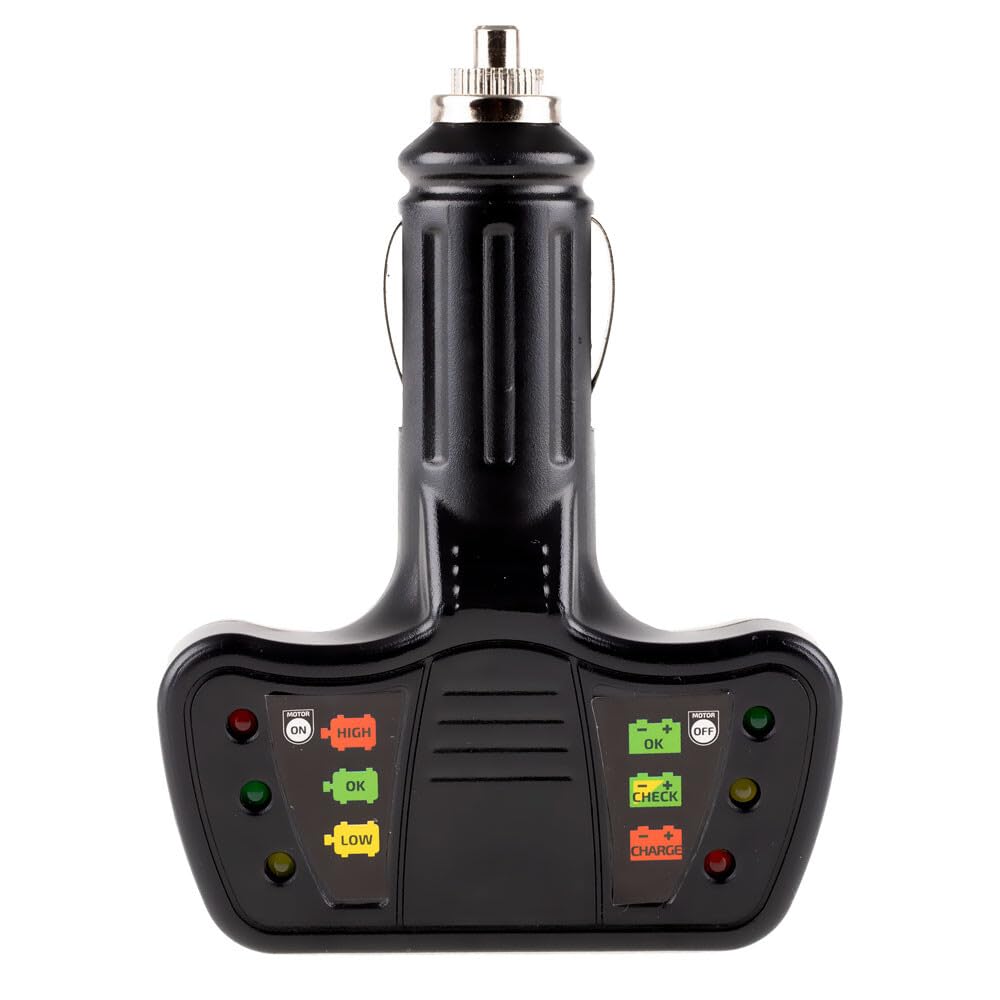 HEYNER® Tester akumulatorów 12 V z wyświetlaczem LED do gniazda zapalniczki