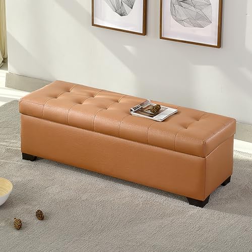 Asiento de extremo de cama con almacenaje secreto para mantas y ropa 2