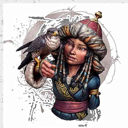 Ancient Fantasy Woman Warrior Bust Resin Figure Model Kit miniatura 1