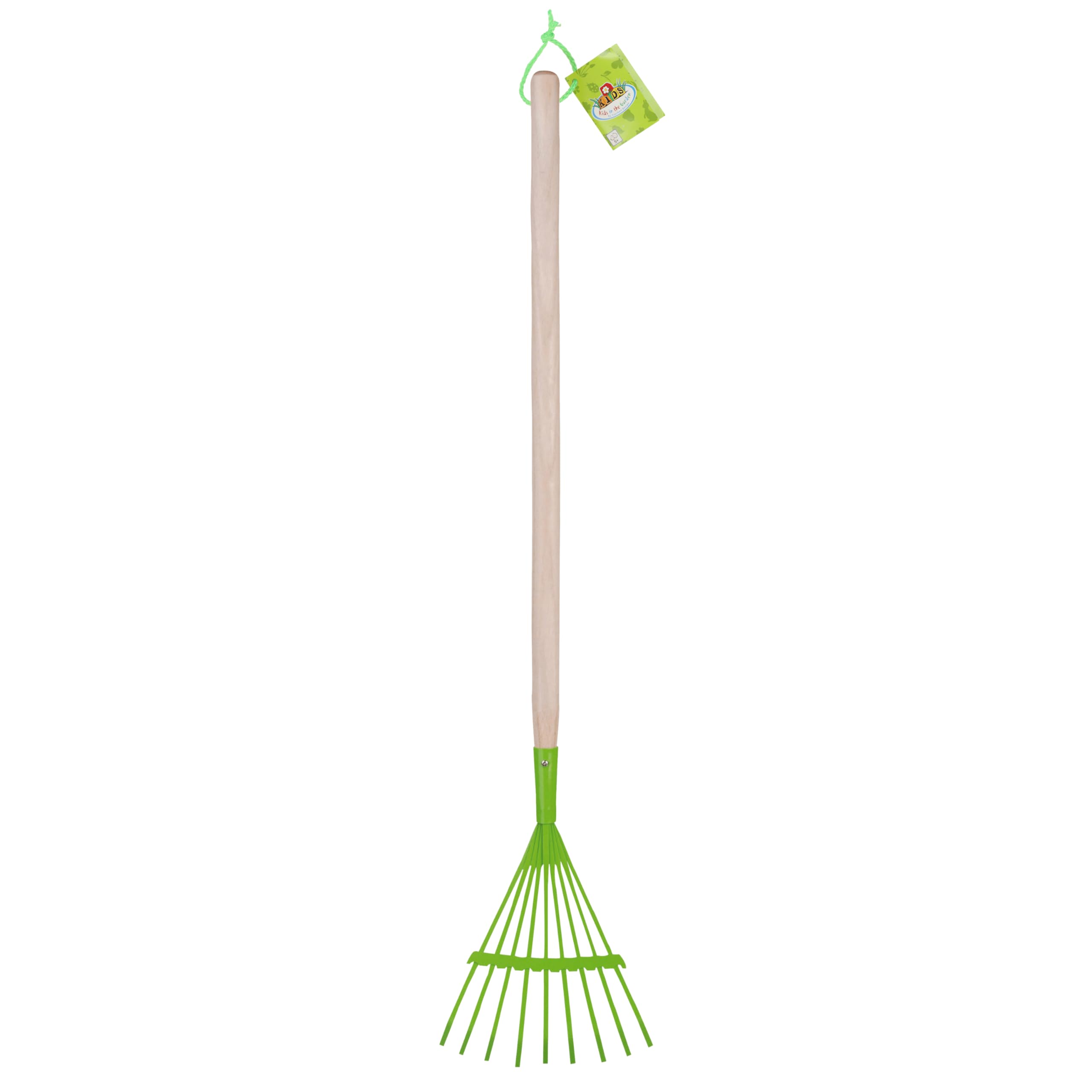Esschert KG101 Fallen Fruits Children Lawn Rake - Green