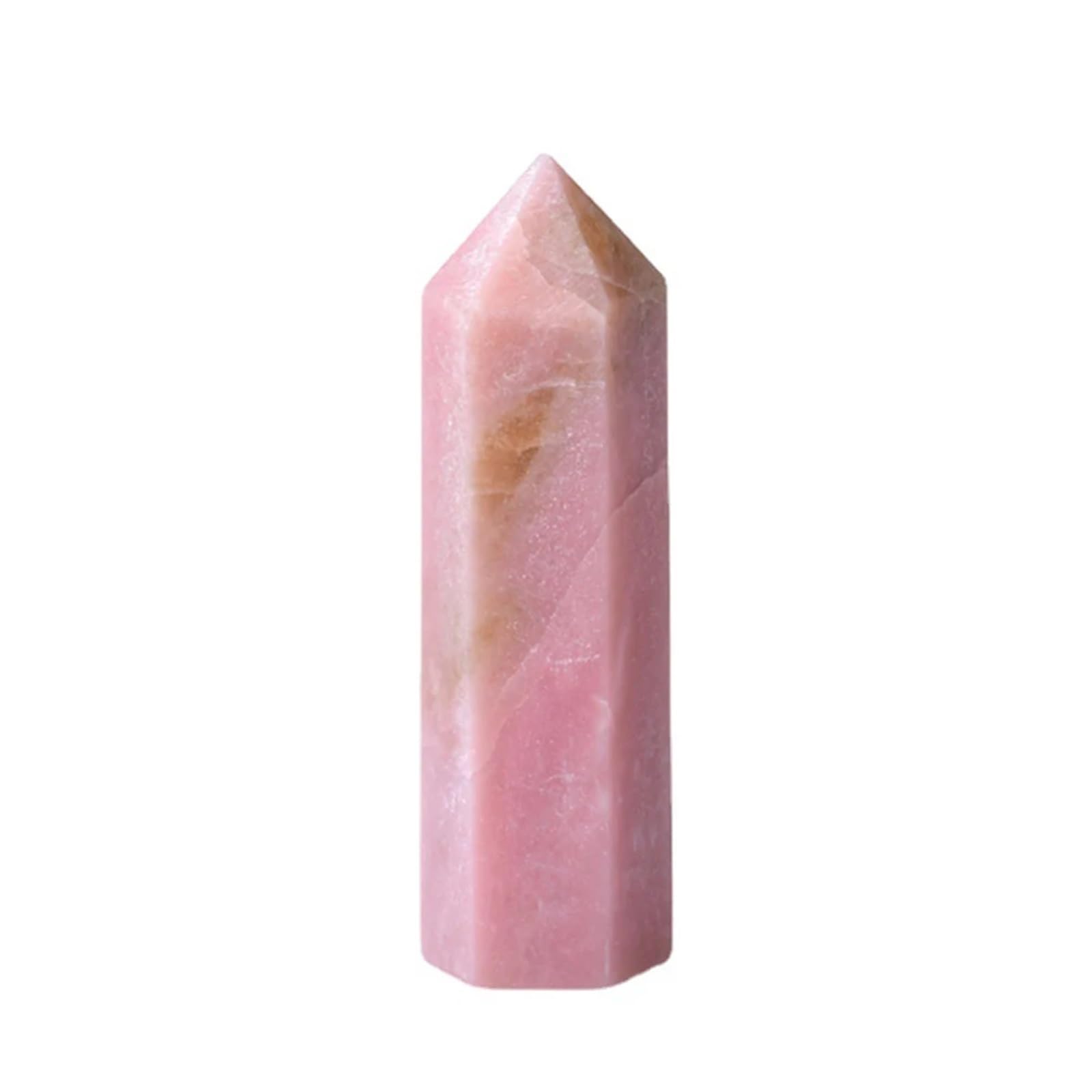 KJEBVHIRS Opal Tower Carved Crystal Single Points Quartzs Hexagonal Wand Stones Home Ornament Columns Ornaments (Size : About 6-7cm)